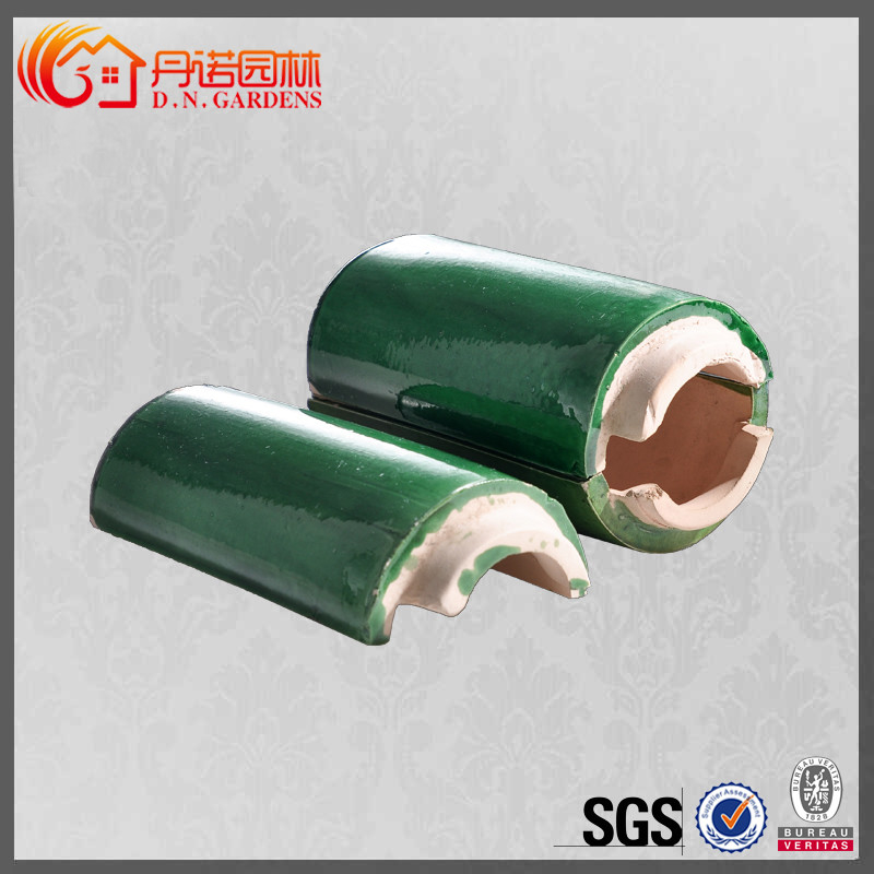 Malaysia Temple Roofing Must-Have Durable Ancient Ceramic Green Roof Tiles with Compressive Strength of 1500N