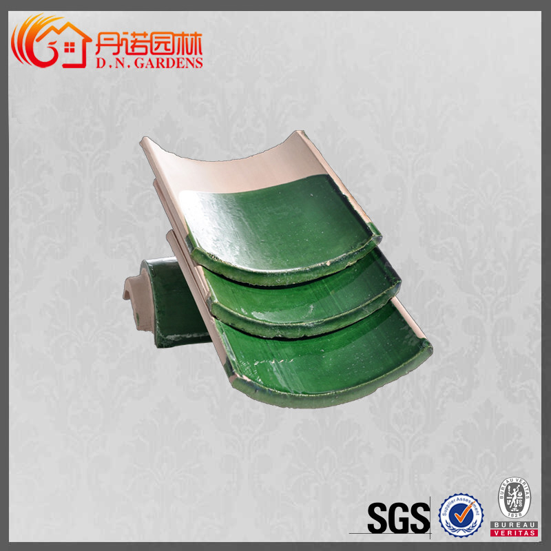 Malaysia Temple Roofing Must-Have Durable Ancient Ceramic Green Roof Tiles with Compressive Strength of 1500N