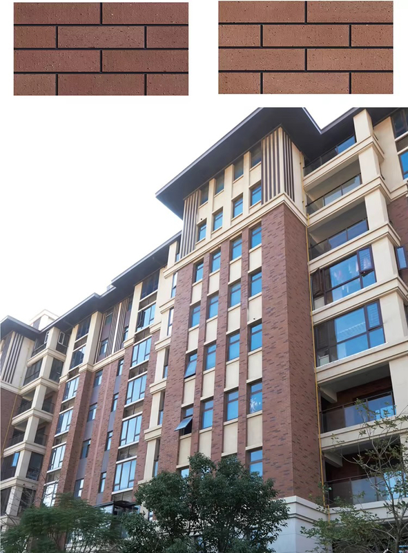 Decorative Building Material Facing Brick Clay Splitting Bricks Clinker Tiles for House Facades