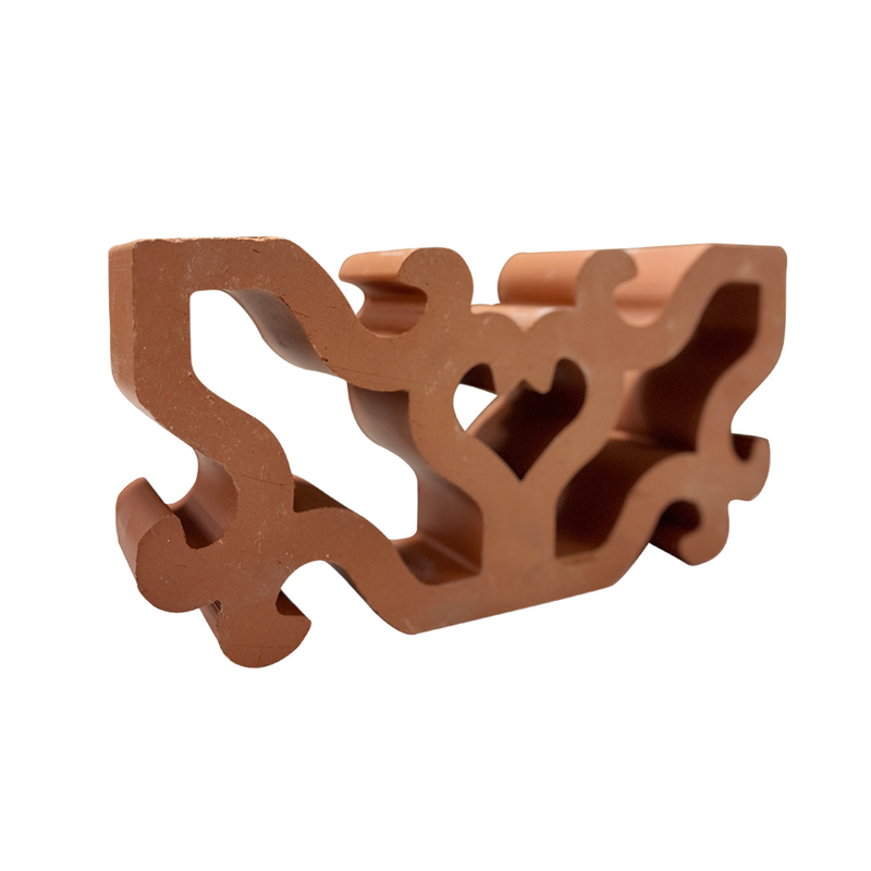 Construction Clay Red Breeze Block Decorative Perforated Bricks Wall Partition