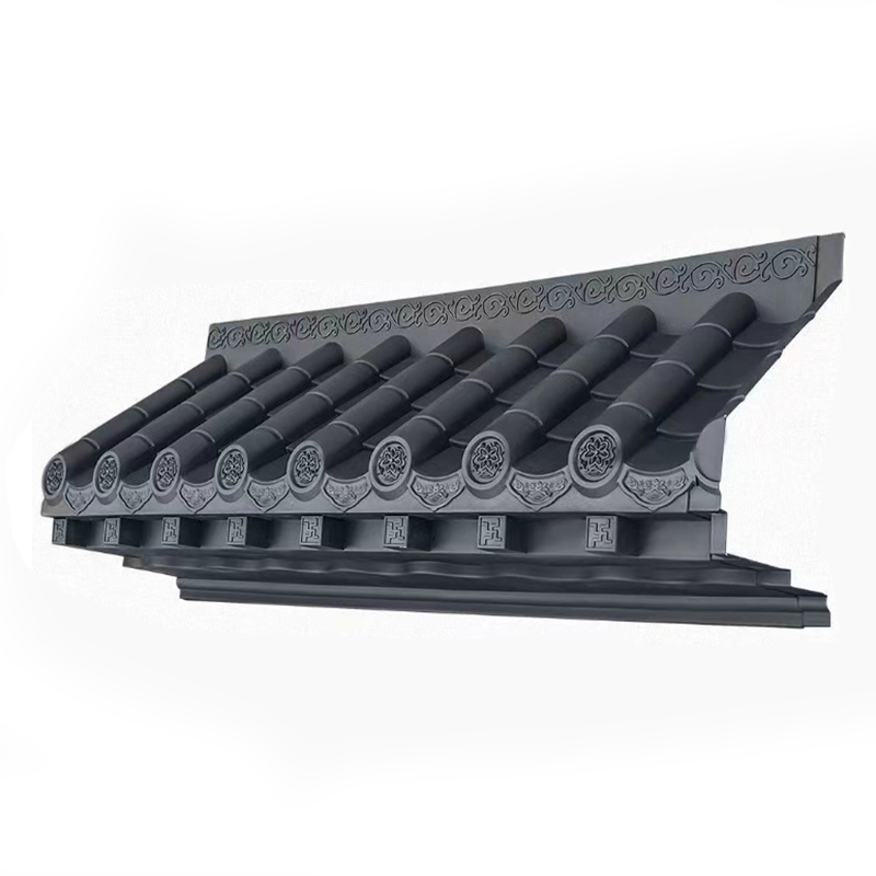 Polypropylene Decorative Roof Fence Restaurant Eaves Artificial Plastic Japanese Style Roof Tiles