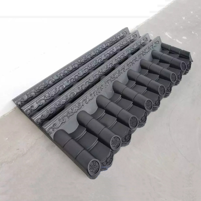 Wholesale Plastic Japanese Style Roof Tiles Roof Panels for Garden Fence Wall Decoration