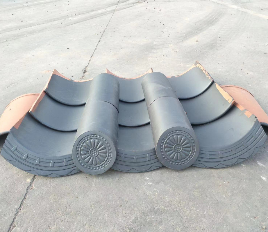 Japanese Traditional Clay Roof Tiles Ceramic Roof Shingle Japan Style Restaurant Tea House Roof Decoration