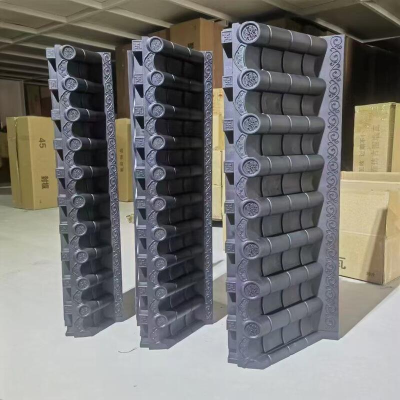 Plastic Shingles Roof Decoration with Support Bracket Full Set Pvc Roofing Tiles Chinese Style