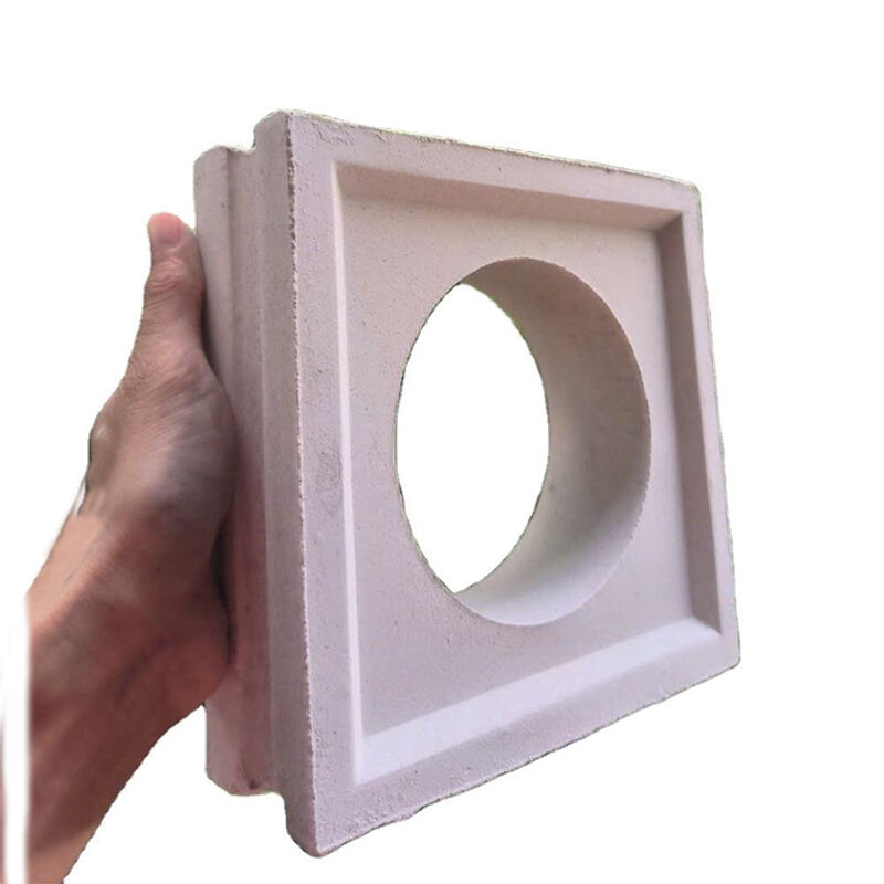 Cement Component Brick Square Shape Screen Background Wall Board Screen Hollow 3D Design Seamless Quick Install Decor