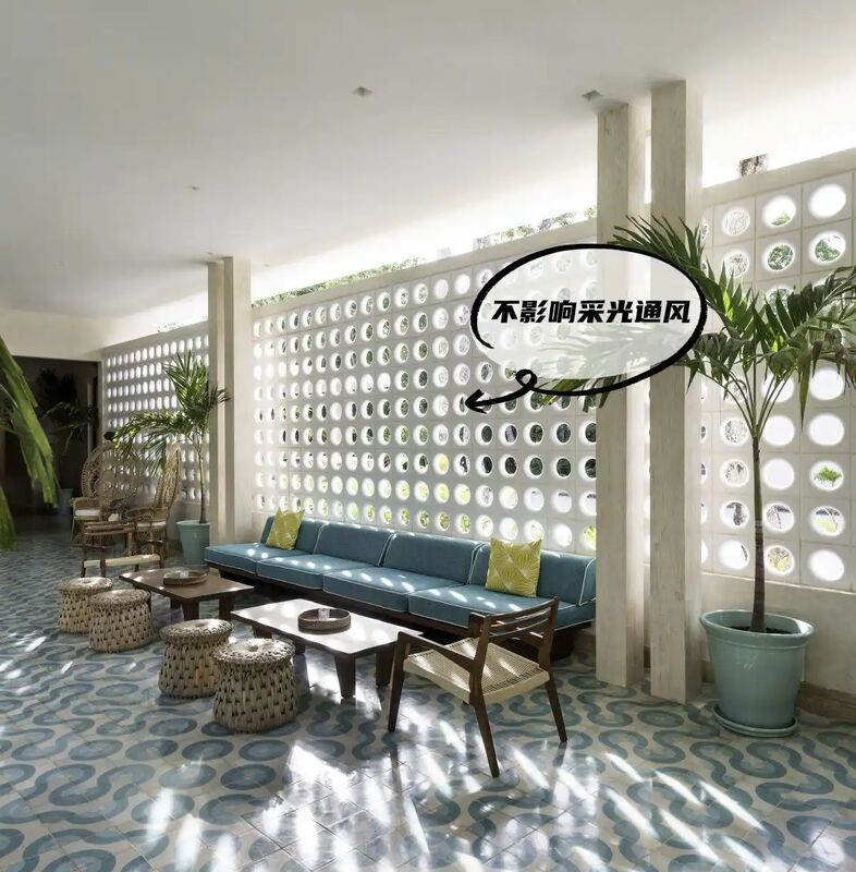 Salt-Resistant Concrete Screen Block for Coastal Areas Anti-Corrosion Ventilation Wall Blocks Decoration Breeze Block