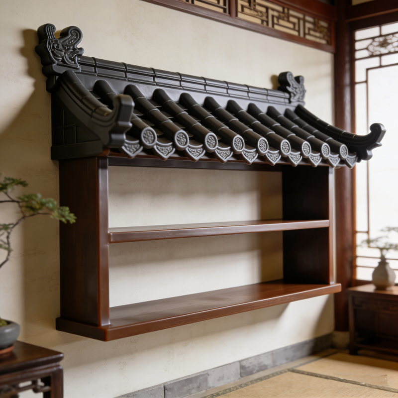 Light  Synthetic Plastic Tiles Wall Fence Cheap Price Artificial Traditional Chinese House PP Antique Roof