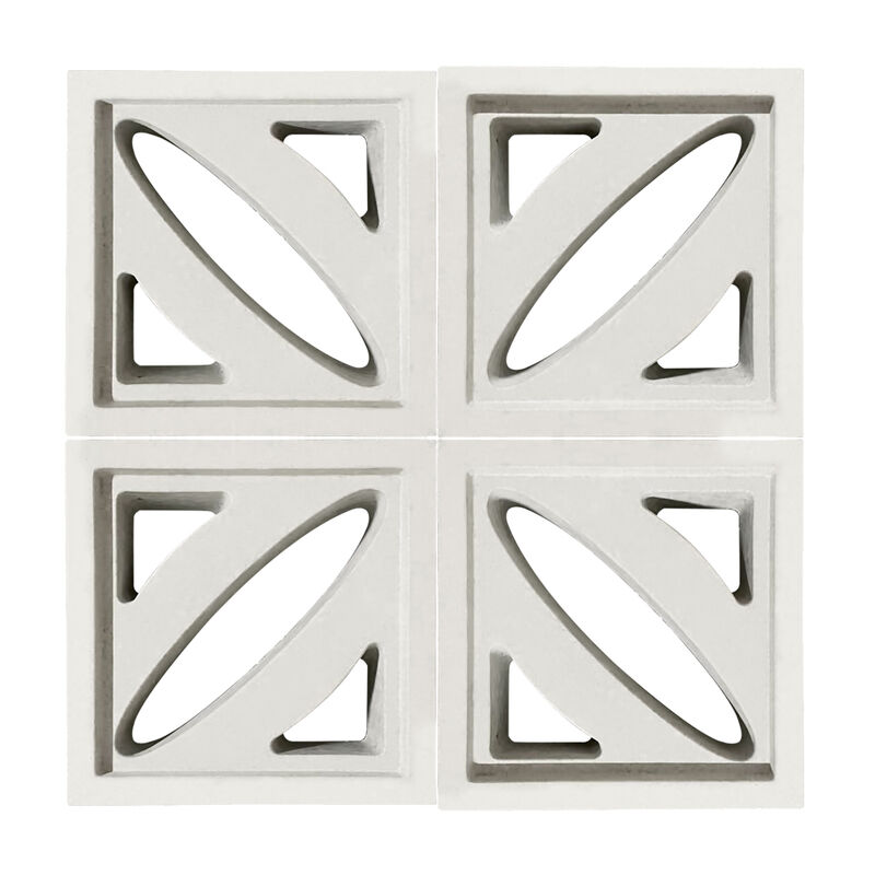 Garden Wall Screen Tiles Cement Breeze Blocks Precast Concrete Perforated Grid/Brick for Stylish Partitions & Accent Walls