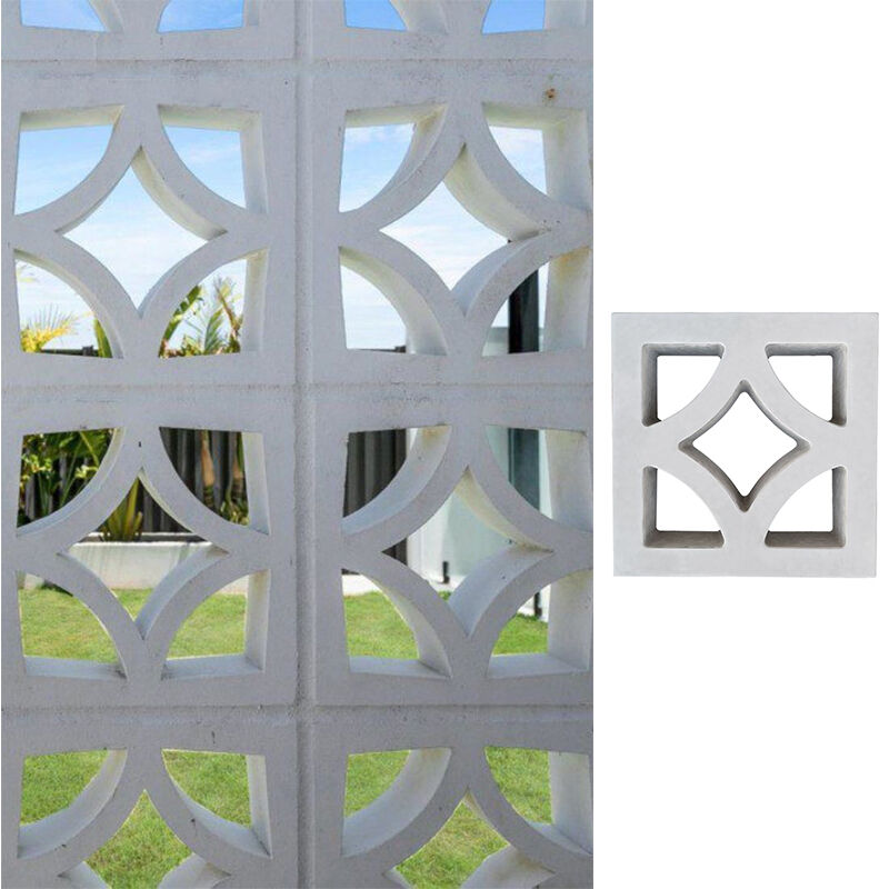 Double-Sided Pattern Concrete Breeze Blocks Hollowed Wall Decorative Brick for Freestanding Partitions Ventilation Façades
