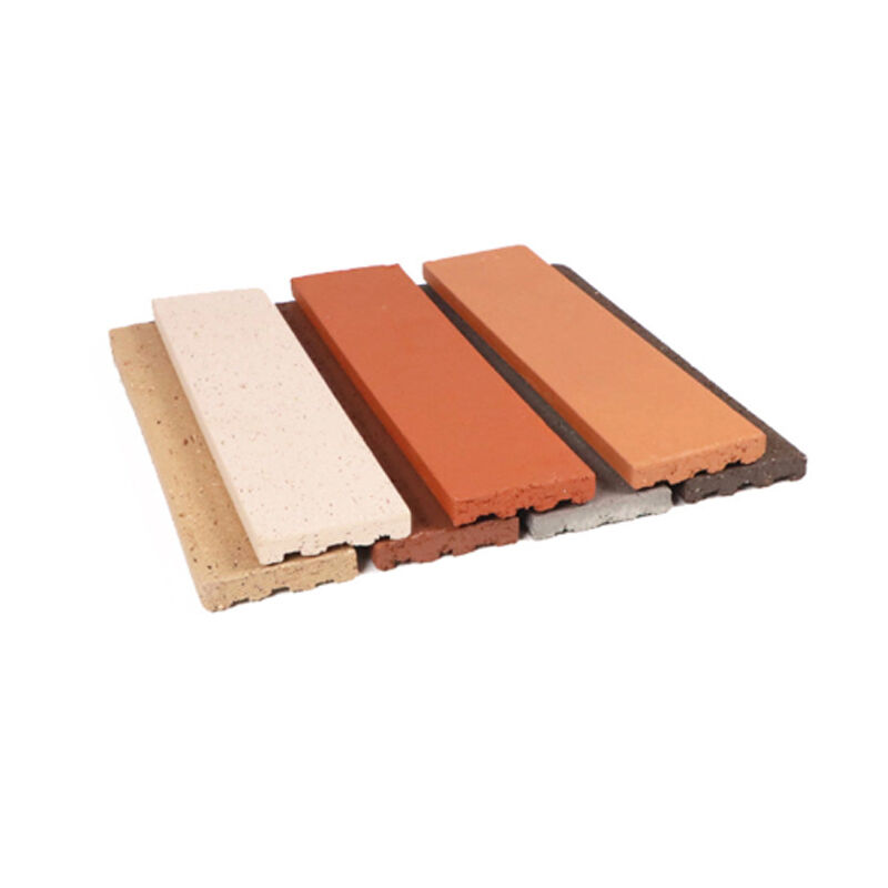 Split Face Brick Clay Wall Cladding Angled Tiles Thin Bricks Solid Many Colors for Outdoor Building Wall Aesthetics & Protection