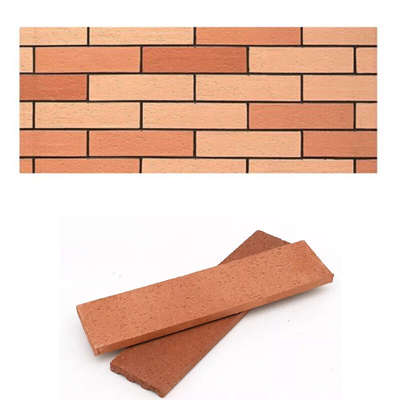 Exterior Wall Tiles Split Face Brick With Clay Raw Material Wire Cut Brick Surface Clinker Tiles for House Facades