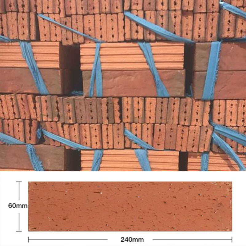 Exterior Wall Tiles Split Face Brick With Clay Raw Material Wire Cut Brick Surface Clinker Tiles for House Facades