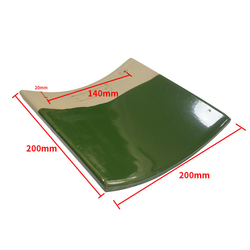 Wooden Frame Chinese-Style Pavilion with Green Glazed Tile Retro Wooden Texture Courtyard Landscape Gazebo for Balcony Natural Decor