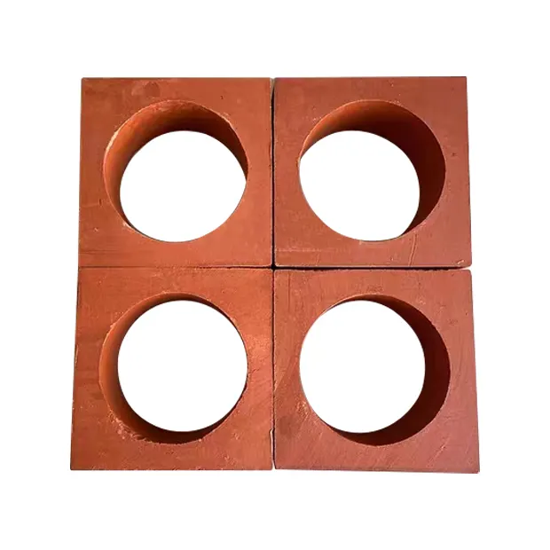 Terracotta Breeze Block Clay Terrace Blocks Garden Wall Screen Tiles Round Circle Pattern Breeze Wall Brick for Pool Hall