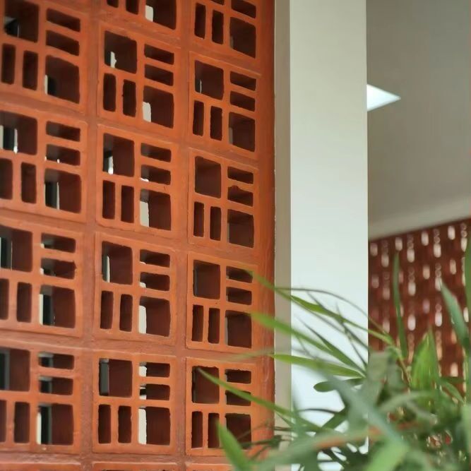 Terracotta Breeze Block Panels Architectural Wall Design Decorative Perforated Bricks