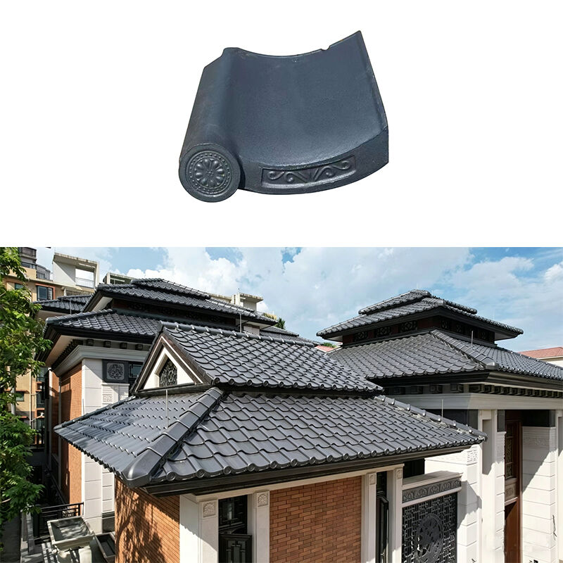 Asian Style Japanese Clay Roof Tiles Traditional Tiles Durable Waterproof Machine Made for Temple Garden Villa Roof