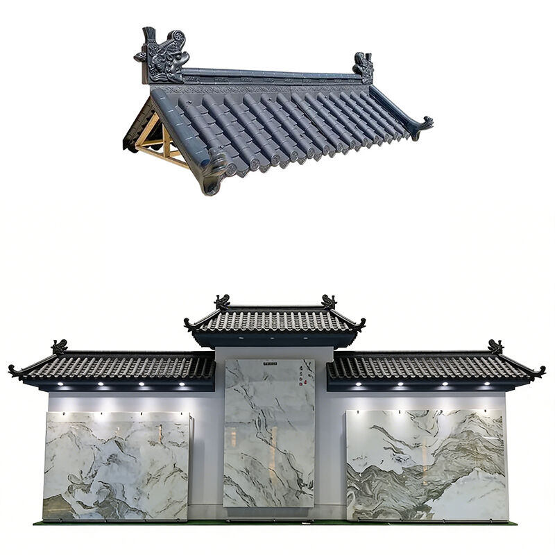 PP Plastic Roof Tile Synthetic Resin Roofing Sheet for Villa House Gazebo Waterproof Heat Insulation Roof