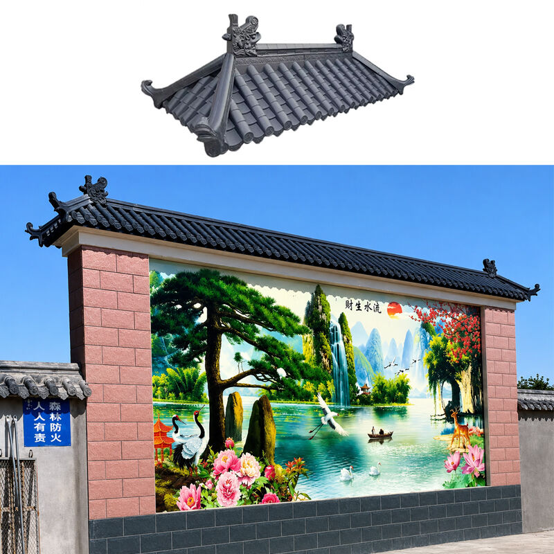PP Plastic Roof Tile Synthetic Resin Roofing Sheet for Villa House Gazebo Waterproof Heat Insulation Roof