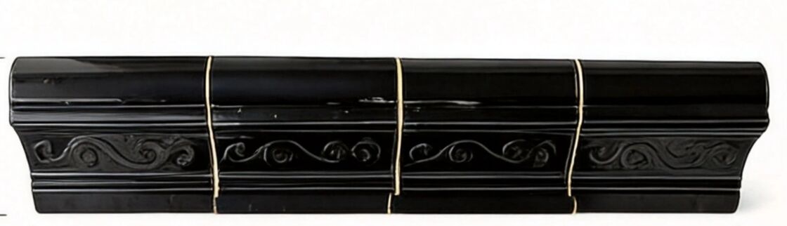 Antique Chinese Roof Tiles Black Glazed Roof Shingles for China Style Roof Top Building Material