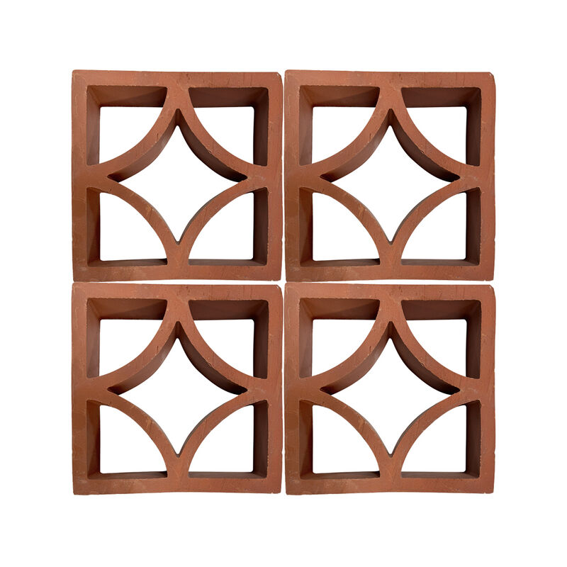 Terracotta Breeze Block Hollow Wall Brick Decorative Ventilation Block for Home Office Kitchen Outdoor Partition