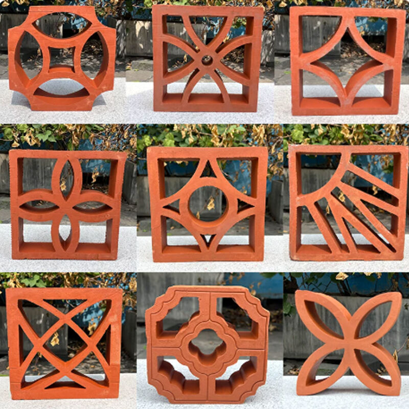 Building Materials Screen Wall Terracotta Breeze Block Perforated Facade Bricks Wall Decorative Hollowed Ventilation Blocks