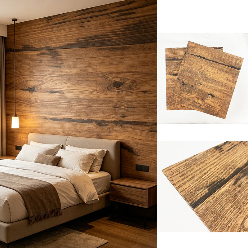 Outside Ceramic Imitate Wood Surface Flexible Wall Tiles Building Decorative Material