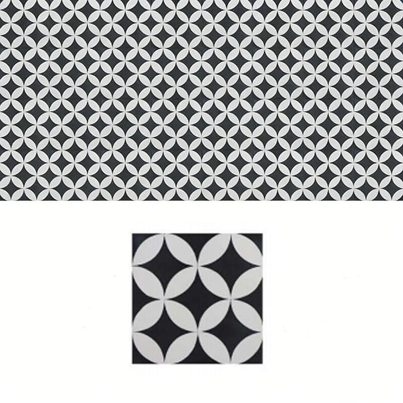 Cement Tile 200x200mm Elegance Unique Geometric Design Decoration Floor Wall Tile Customizable