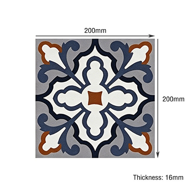 Handmade Encaustic Cement Tiles One by One Made with Individual Custom Patterns Matte-finish Floor & Wall Tile for Hotel