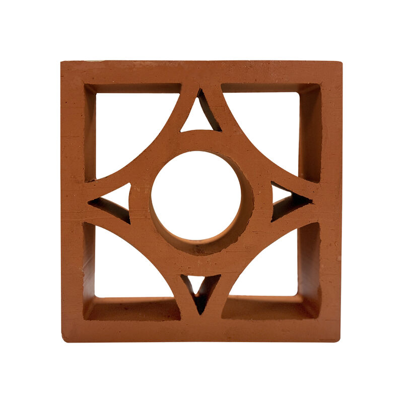 Terracotta Breeze Block Hollow Clay Screen Block for Landscape Walls Patio Partitions Natural Ventilation