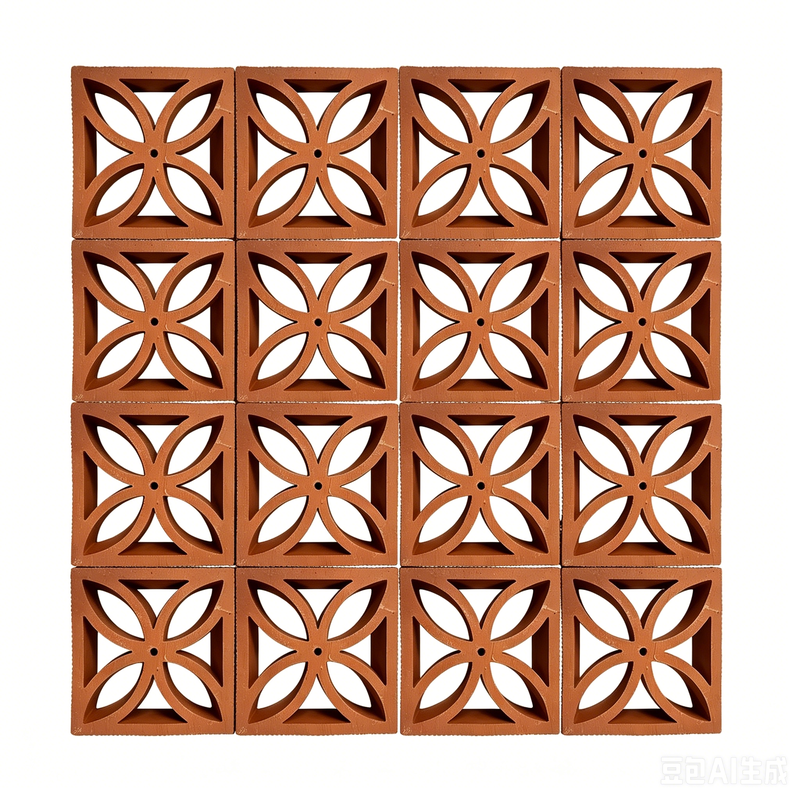 Terracotta Breeze Block Panels Architectural Wall Design Decorative Perforated Bricks