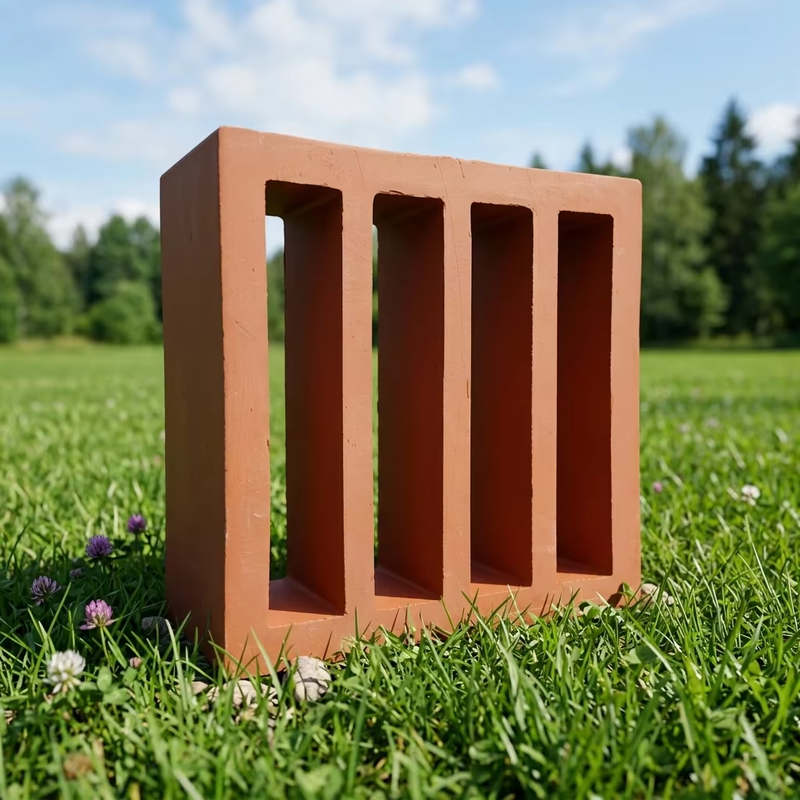 Terracotta Breeze Block Eco Friendly Red Clay Screen Block for Garden Walls Courtyards and Architectural Facades