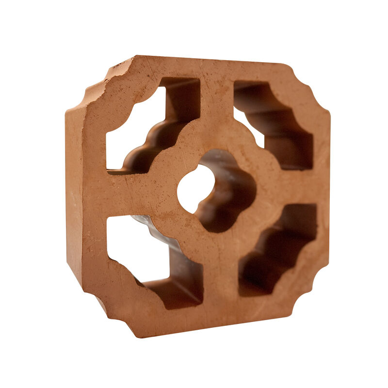Garden Wall Cladding Terracotta Clay Lattice Bricks Fences Blocks for Facade Sun Shading Screen Wall