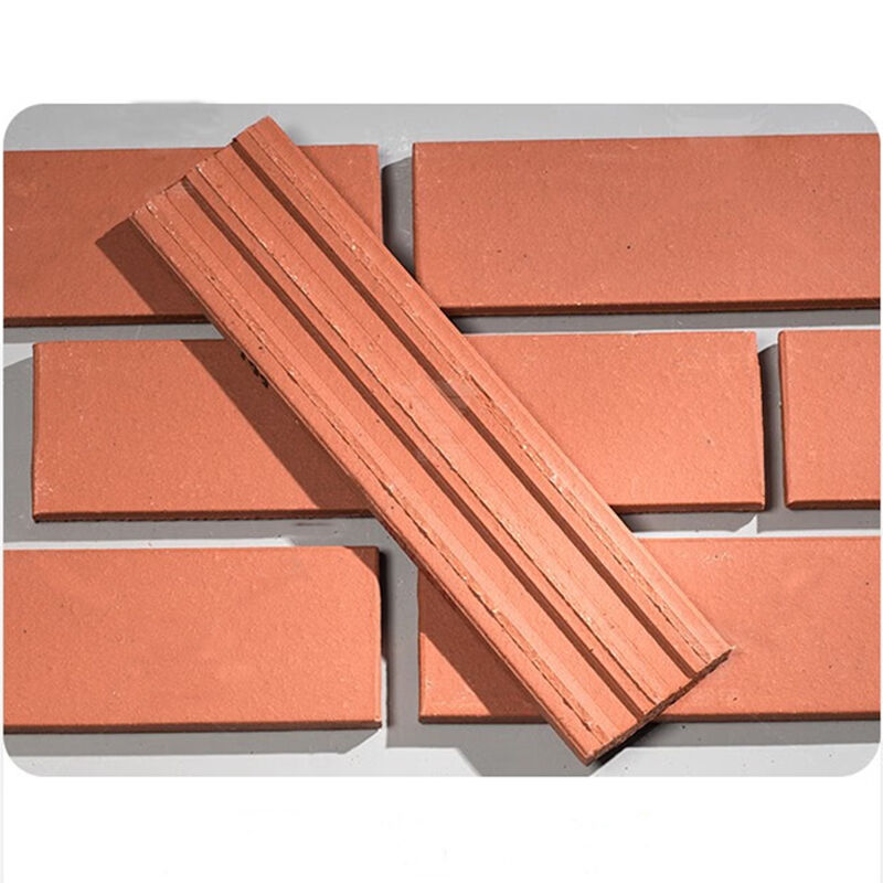 Clay Split Brick Natural Terracotta Thin Brick Wall Cladding for Exterior Facade Decoration and Architectural Projects