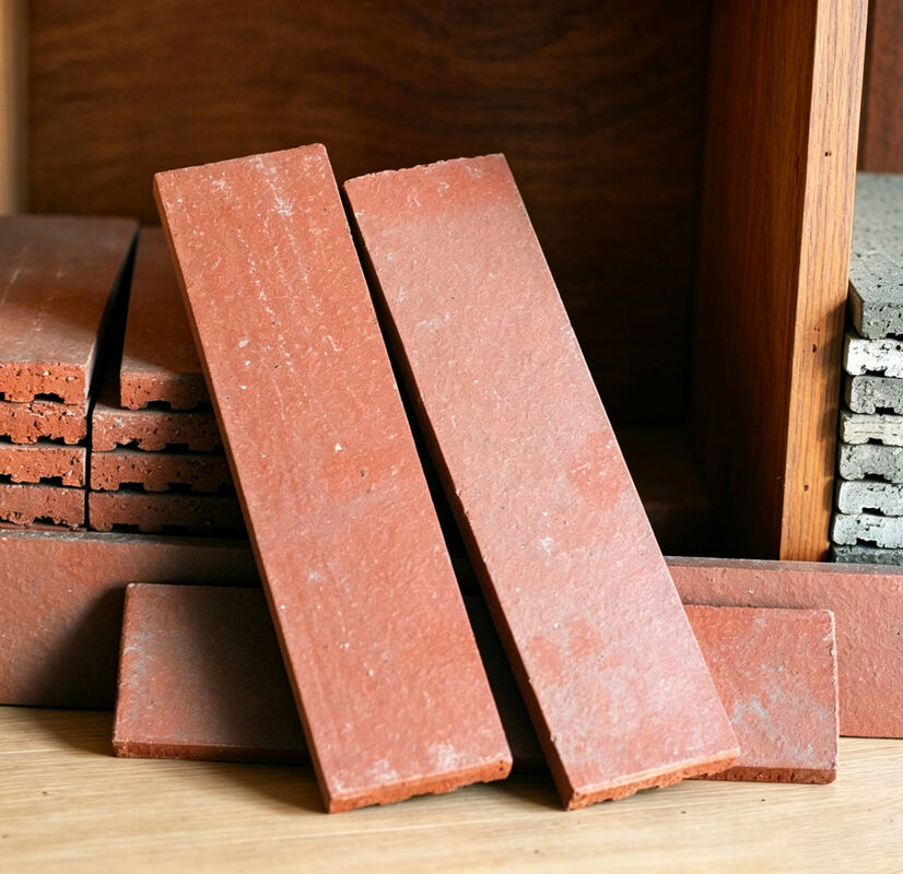 Clay Split Brick Natural Terracotta Thin Brick Wall Cladding for Exterior Facade Decoration and Architectural Projects