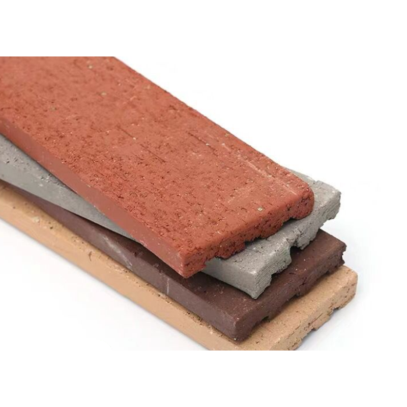 Nautral Terracotta Red Split Face Brick Natural Clay Brick Veneer for Exterior Walls Facades and Modern Architectural Design