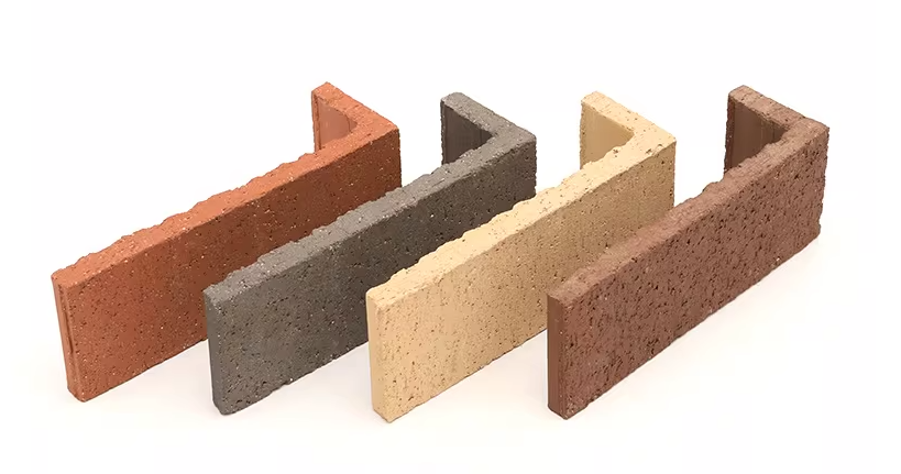 Red Clay Split Brick Thin Brick Tile for Exterior Wall Facing Cladding Garden Landscape and Building Decoration