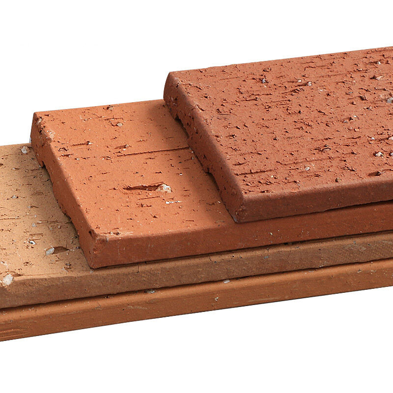 Split Wall Facing Bricks Terracotta L-Shape Thin Brick Slips Decorative Corner Brick Veneer for Pillar & Wall Angles