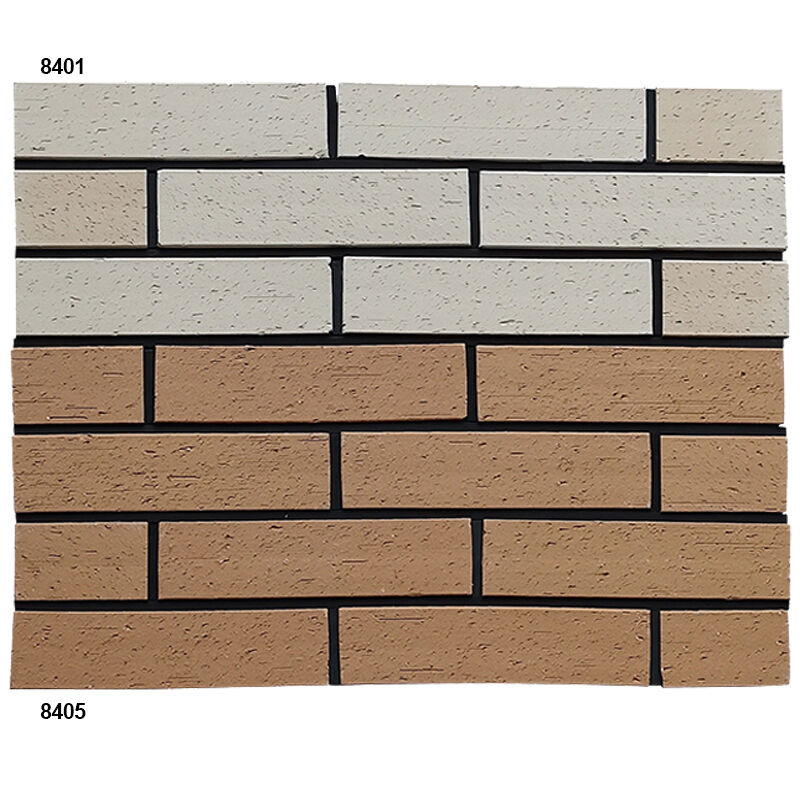 Textured Terracotta Brick Slips Eco-Friendly Clay Split Tiles Brick Tiles for Wall Cladding Interior and Exterior Facades