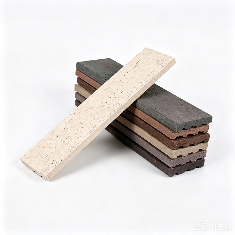 Rustic Split Wall Face Brick for Hotel Courtyard Park Exterior Wall Cladding Tile Outdoor Building Decorative Split Brick