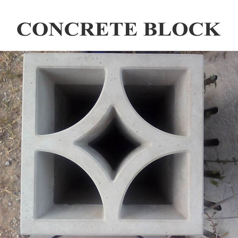 White Concrete Breeze Blocks with Diamond Pattern Decorative Cement Screen Bricks for Outdoor Courtyard Privacy Screen Wall