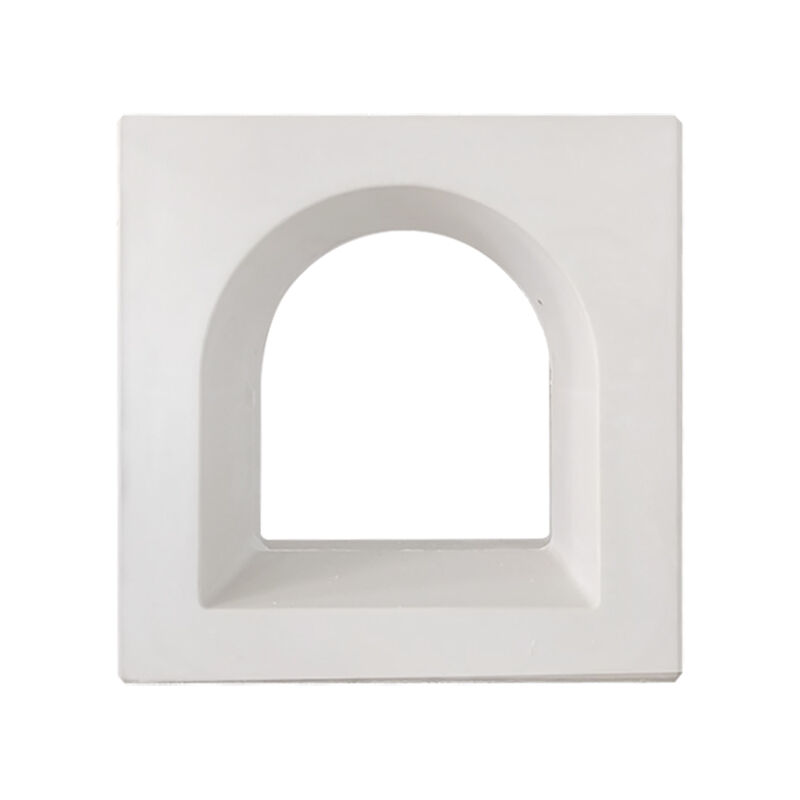 Hollow Geometric Cement Breeze Blocks Decorative Patterned White Screen Blocks for Indoor Garden & Patio Partition