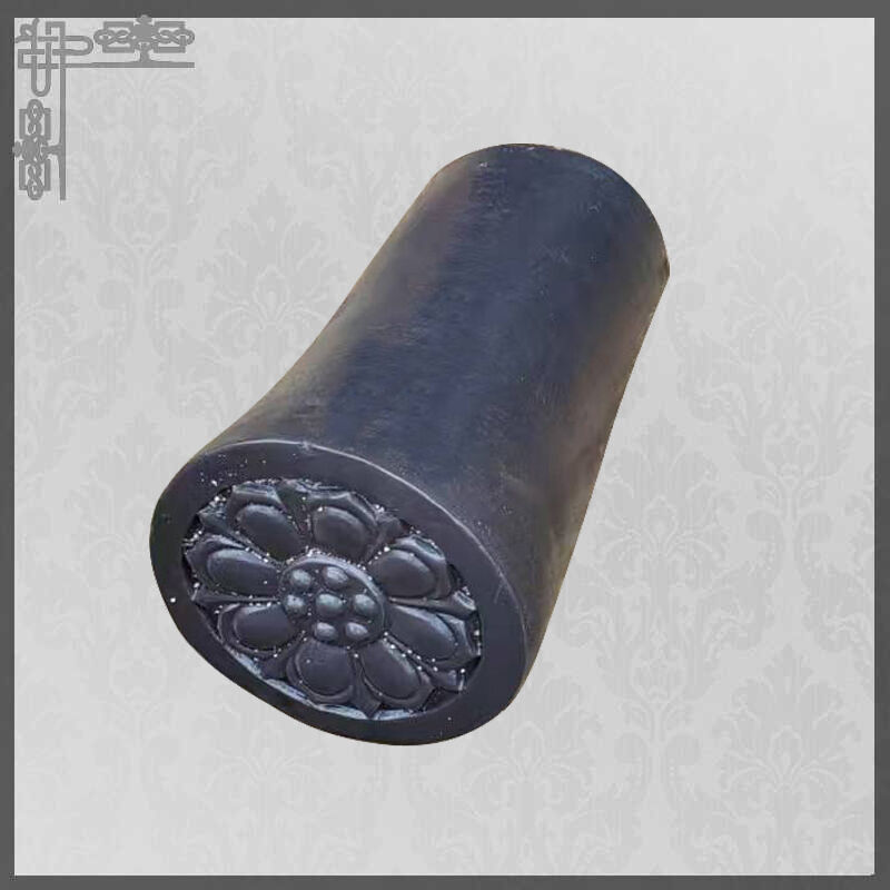 Japanese Interlocking Wave Eaves J-Tile Smoke Gray Ceramic Roof Tile for Asian Style Roofs Japan Tea House