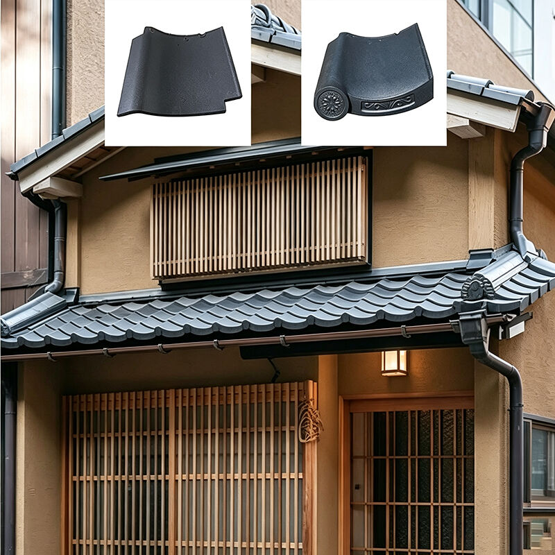 Traditional Japanese Roof Tiles Authentic Kawara Ceramic Roof Tiles for Exterior Designs Urban Living Houses