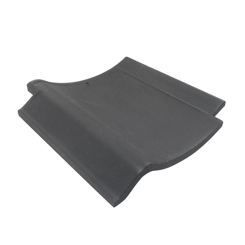Minimalist Japanese Flat Ceramic Kawara Tiles Matte Black Interlocking Roof Tiles for Timber Frame Houses