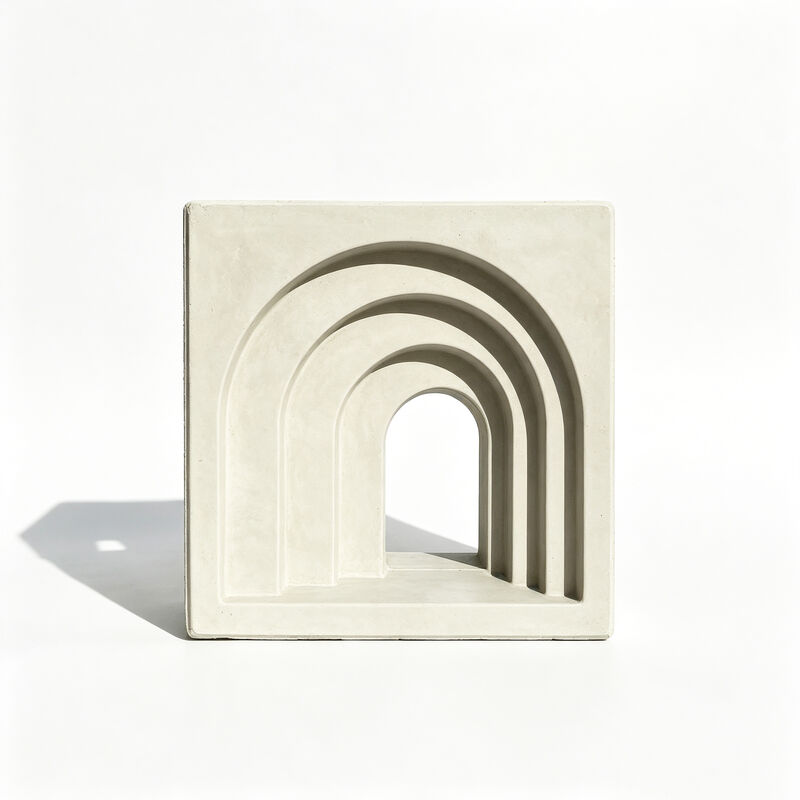 3D Arch Concrete Ventilation Breeze Blocks | Hollow Decorative Cement Bricks for Storefronts & Architectural Sunscreen Walls