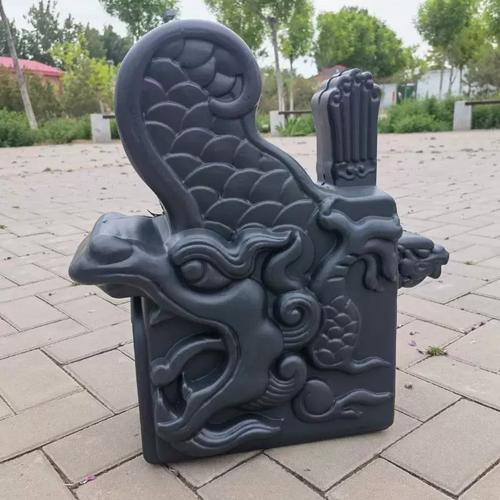 Synthetic Resin Chinese Window Awning Roof Kit Lightweight Plastic Door Canopy Panels with Ornamental Ridge