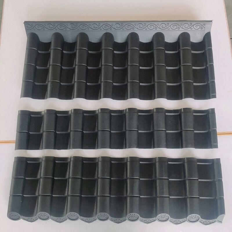 Chinese Pavilion Synthetic Resin Roof Tiles Lightweight Antique Plastic Roofing Sheets for Tea House Gazebos