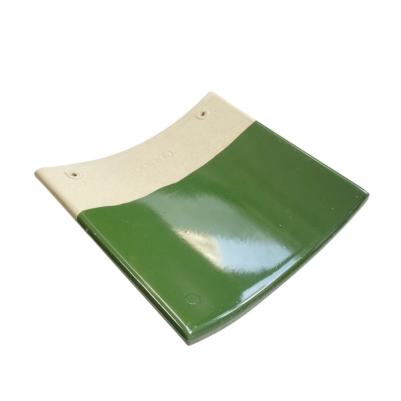 Chinese Traditional Green Glazed Ceramic Roof Tiles Factory Direct Clay Bamboo Roof Tile for Pagoda Pavilion