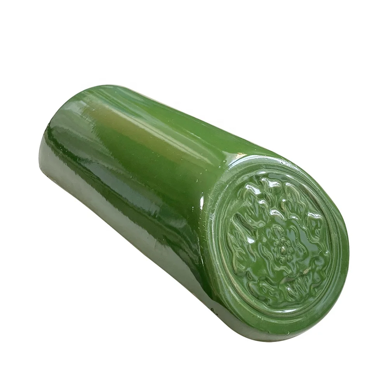 Green Glazed Chinese Roof Tiles Traditional Ceramic Ceramic Roof Tiles for Temple Gazebo Pavilion Building