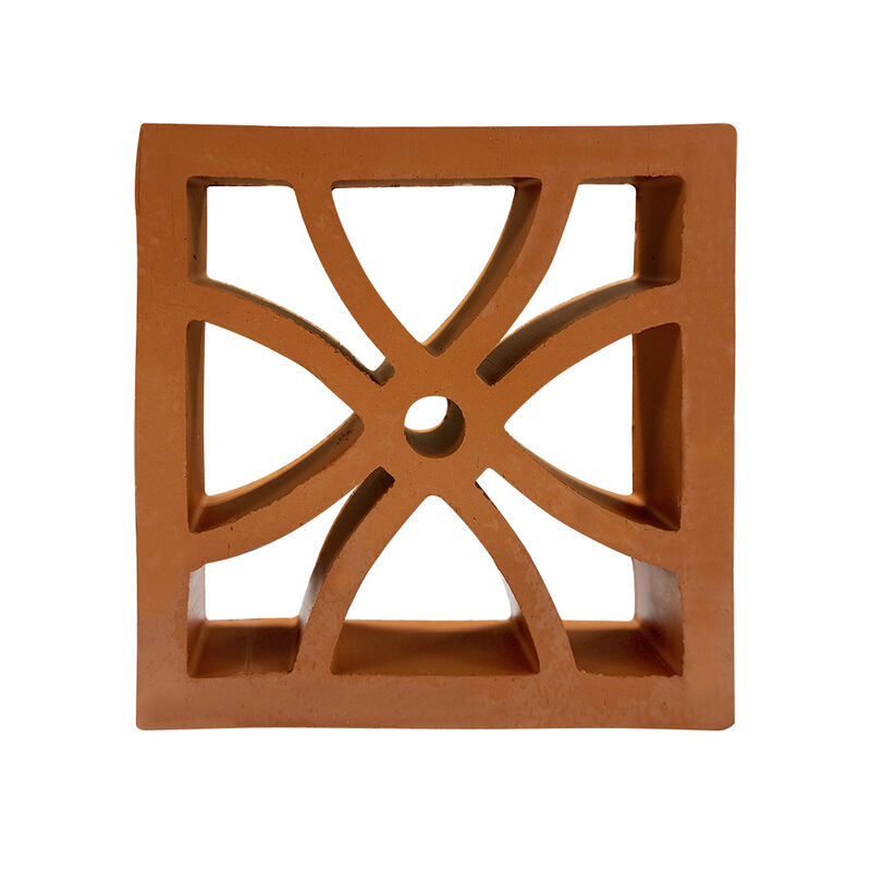 3D Art Terracotta Firebricks Ventilation Wall Breeze Blocks for Fence Screen Wall and Ceiling Customizable